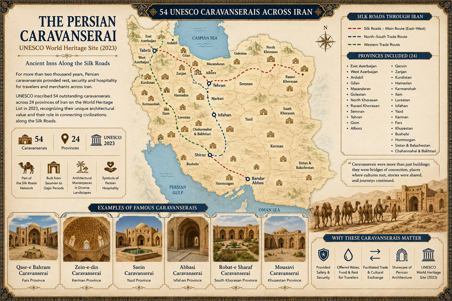 The Persian Caravanserai . A UNESCO world heritage site in Iran. The Persian Caravanserai . A UNESCO world heritage site in Iran.